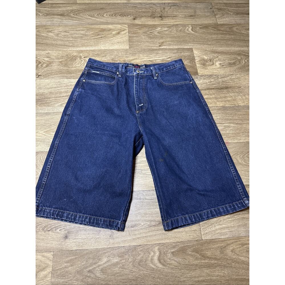 VINTAGE Phat Farm Jean Shorts Size 34 Hip Hop Baggy Denim NWT Deadstock 90s Y2K